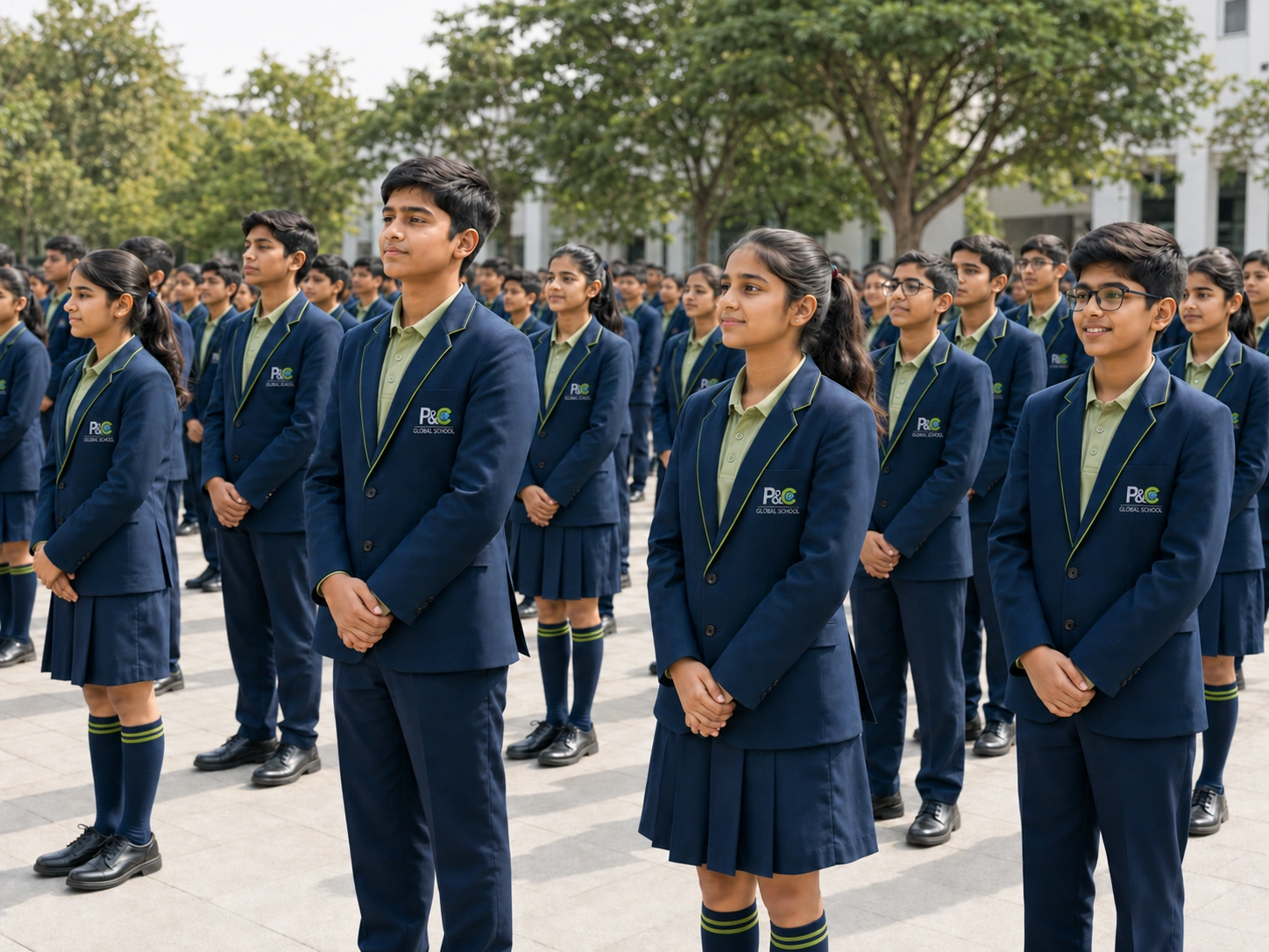 image representing parents visiting a school campus