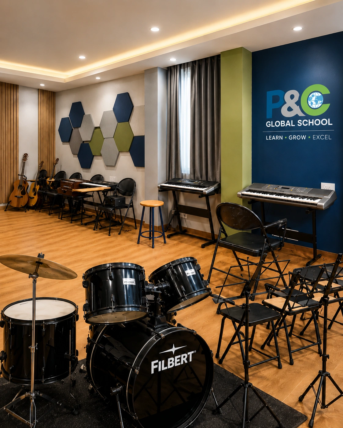 image representing music room at the school